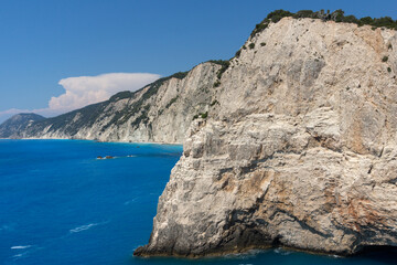 Obraz premium Coastline near Porto Katsiki Beach, Lefkada, Greece