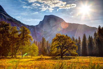 Sunrise on Half Dome, Yosemite National Park, California