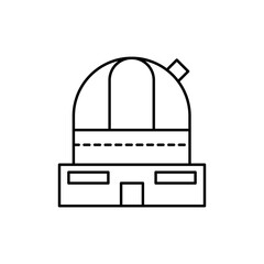 observatory, astronomy concept line icon. Simple element illustration. observatory, astronomy concept outline symbol design from space set. Can be used for web and mobile