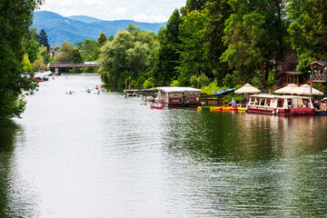 Fototapeta premium boats on the river