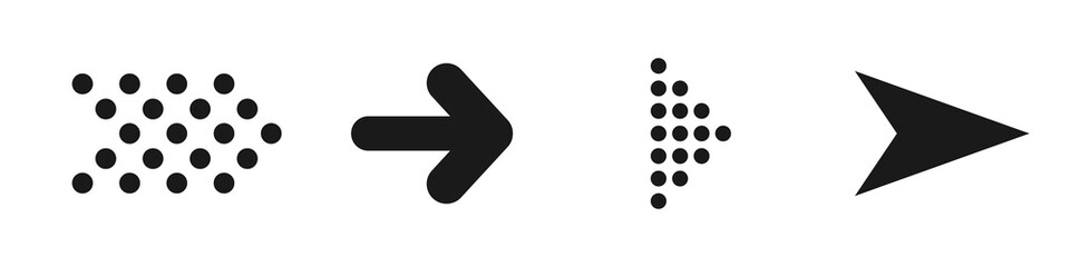 Arrow icons set  vector illustration. Arrows vector collection