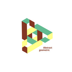 abstract geometric logo on a white background