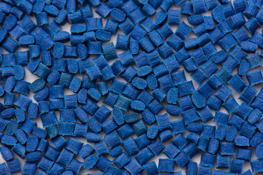 blue plastic polymer compound resins with glass-fibre