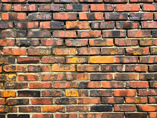 Brick wall background detail and close up