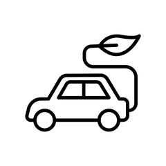 Car, eco icon. Simple line, outline vector elements of mother earth day icons for ui and ux, website or mobile application