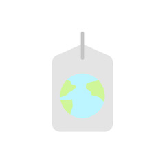 Fototapeta premium Earth, tag icon. Simple color vector elements of mother earth day icons for ui and ux, website or mobile application