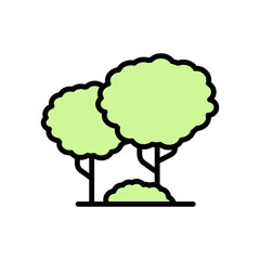 Tree, plant icon. Simple color with outline vector elements of mother earth day icons for ui and ux, website or mobile application