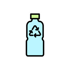 Recycling sign, water icon. Simple color with outline vector elements of mother earth day icons for ui and ux, website or mobile application