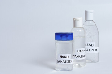 hand sanitizer bottle for prevention from bacterias and viruses