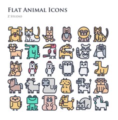 Flat Animal Icons
