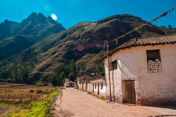 Paisaje de andes peruanos