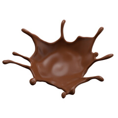 Chocolate Milk splash 3d realistic