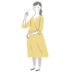 妊婦さん　okサイン