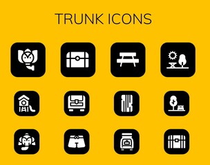 trunk icon set