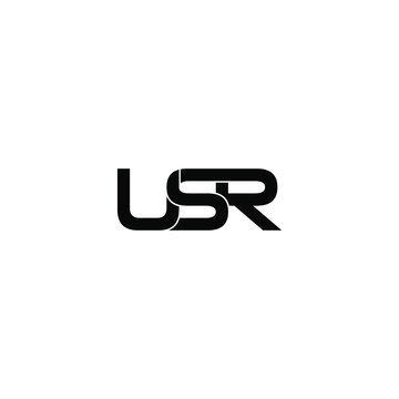 usr letter original monogram logo design