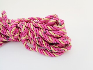 Texture rope with a natural background. The beautiful rope for craft.