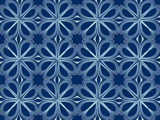 Seamless pattern design with floral background elements, beautiful ornaments, black, white, orange, pink, red, green, yellow, blue, gray, purple