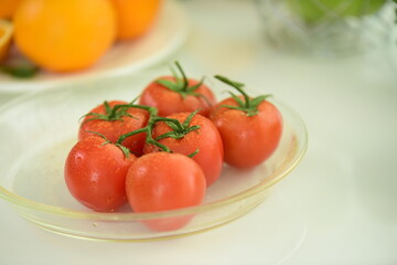 Different kinds of fresh and ripe fruits and vegetables .Colorful fruits and vegetables.fresh fruits on white background.