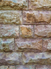 masonry used for building facades and fences
