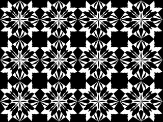 Seamless pattern design with floral background elements, beautiful ornaments, black, white, orange, pink, red, green, yellow, blue, gray, purple