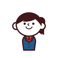 学生　女の子　制服
