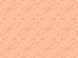 Seamless pattern design with floral background elements, beautiful ornaments, black, white, orange, pink, red, green, yellow, blue, gray, purple