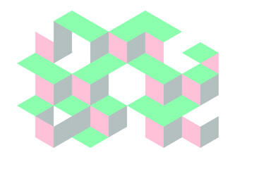 Naklejka premium Color geometric design, vector background.