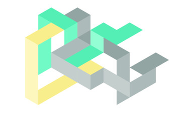 Color geometric design, vector background.