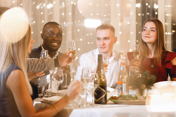 Multinational people with glasses.