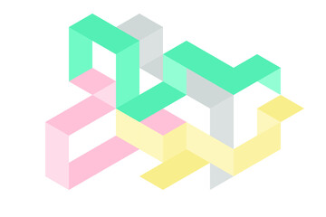 Color geometric design, vector background.