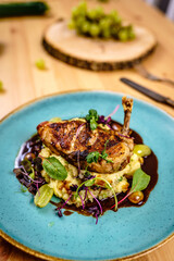 Grilled pork cutlet