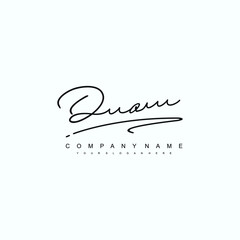 DO initials signature logo. Handwriting logo vector templates. Hand drawn Calligraphy lettering Vector illustration.