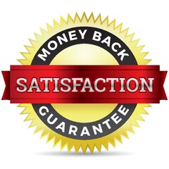 money back guarantee label