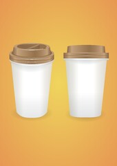 blank disposable cup