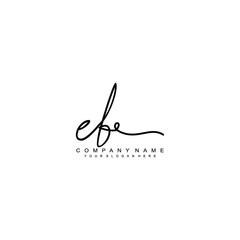 EB initials signature logo. Handwriting logo vector templates. Hand drawn Calligraphy lettering Vector illustration.