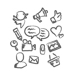 collection of social media icons