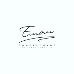 EV initials signature logo. Handwriting logo vector templates. Hand drawn Calligraphy lettering Vector illustration.