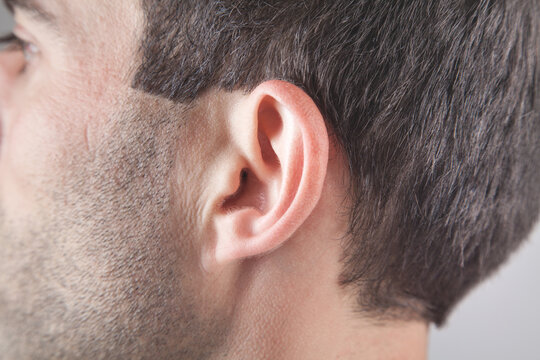 Close up of man ear. Ear