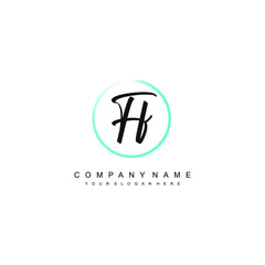 FF initials signature logo. Handwriting logo vector templates. Hand drawn Calligraphy lettering Vector illustration.