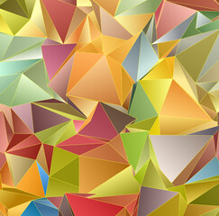 Obraz premium Abstract Low-Poly background. triangulated texture. Design 3d. Polygonal geometrical pattern. Triangular modern style