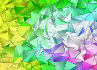 Obraz premium Abstract Low-Poly background. triangulated texture. Design 3d. Polygonal geometrical pattern. Triangular modern style