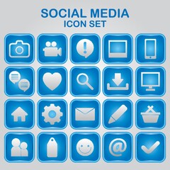 social media icon set