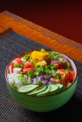 Gastronomy, healthy ice cream desserts