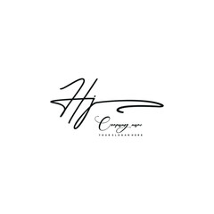 HJ initials signature logo. Handwriting logo vector templates. Hand drawn Calligraphy lettering Vector illustration.