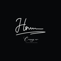 HS initials signature logo. Handwriting logo vector templates. Hand drawn Calligraphy lettering Vector illustration.