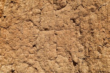 Texture of clay mountain as background