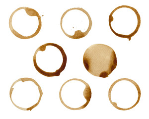 coffee cup stain abstract frame with copy space collection