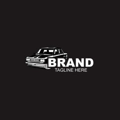 automotive car logo template black and white