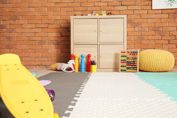 Interior of modern room in kindergarten