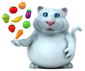 Fun cat - 3D Illustration